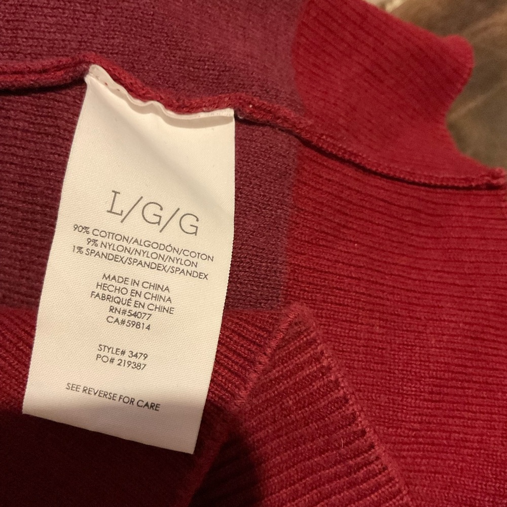 Cabi 3479 Burgundy‎ Women's Sweater - Picture 2 of 4